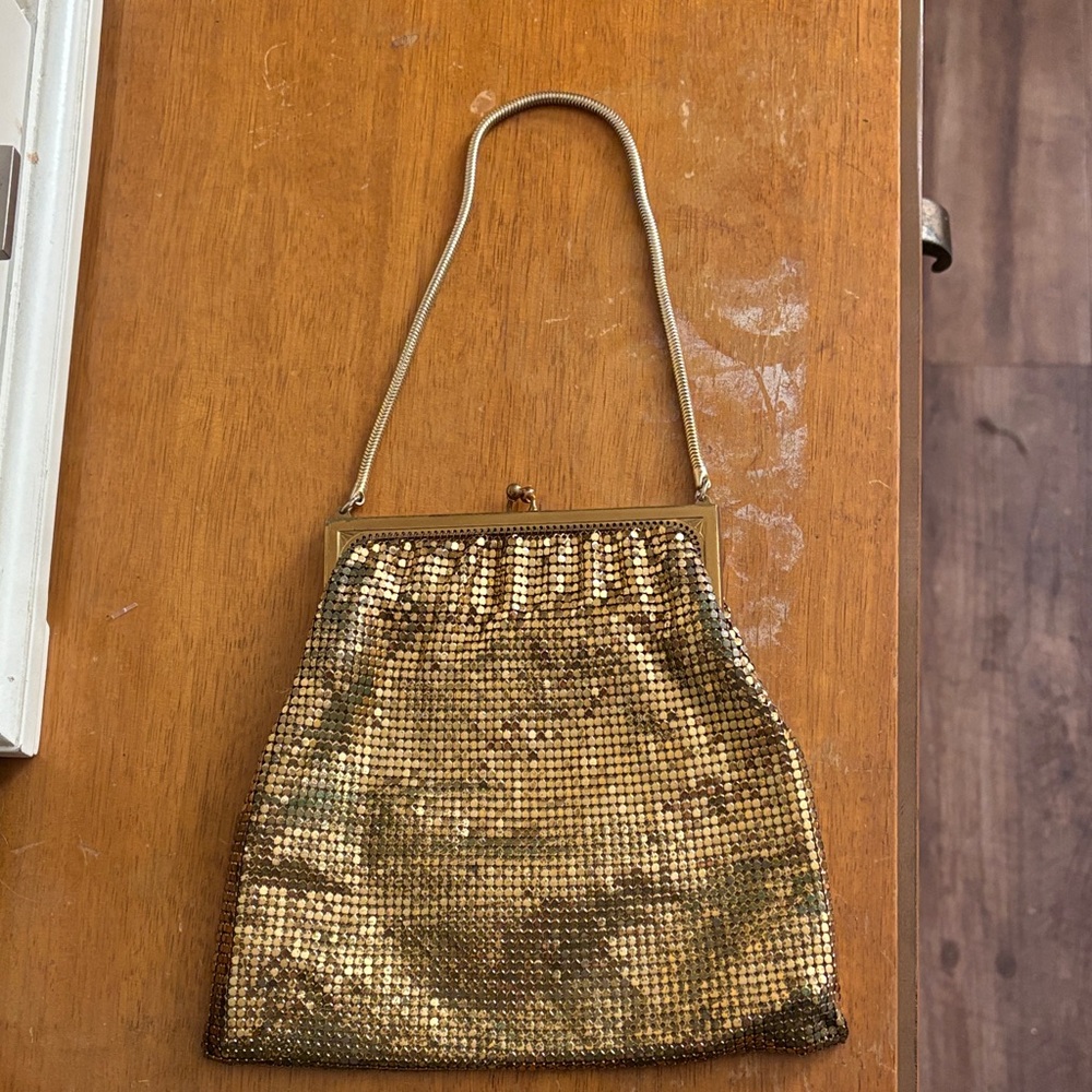 Vintage Whiting & Davis Gold Mesh Wristlet